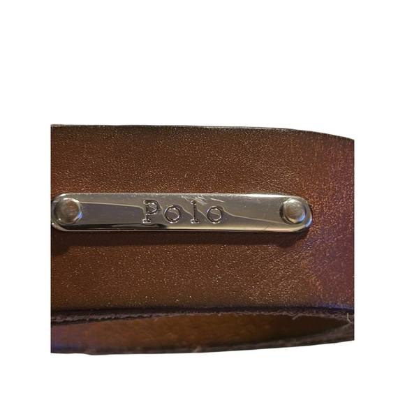 Polo Ralph Lauren Women’s Brown Leather Roller Buckle Belt Size 32/80